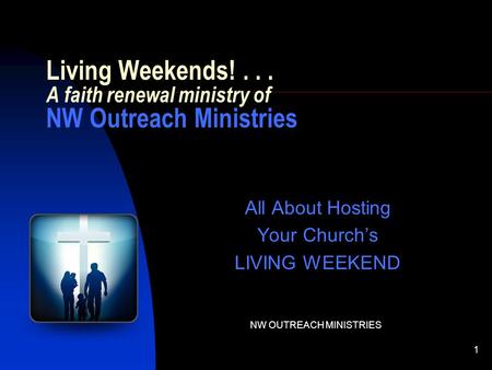NW OUTREACH MINISTRIES 1 All About Hosting Your Church’s LIVING WEEKEND Living Weekends!... A faith renewal ministry of NW Outreach Ministries.