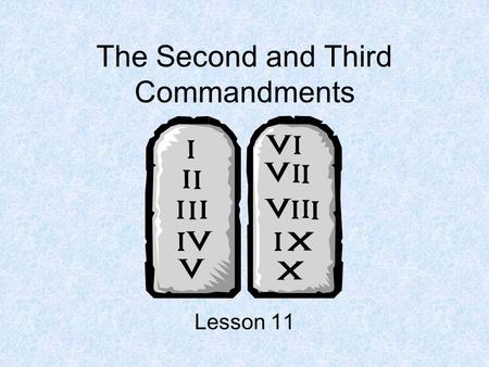 The Second and Third Commandments Lesson 11. Name the Inventor Johan Gutenberg Charles Goodyear Alexander Graham Bell.