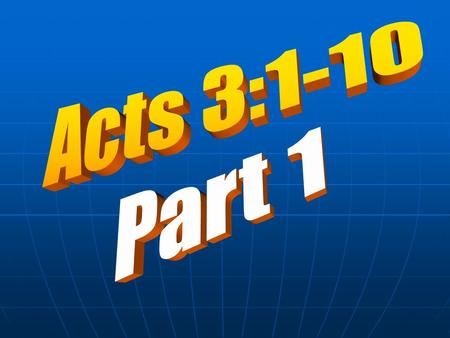 In Acts 2, we saw six important events: 2. Peter explained the miraculous events were a fulfilment of the prophecy written in Joel 2:28-32. 3. Peter.
