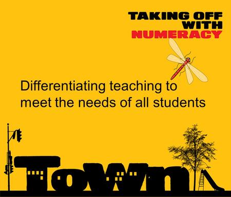 Differentiating teaching to meet the needs of all students.
