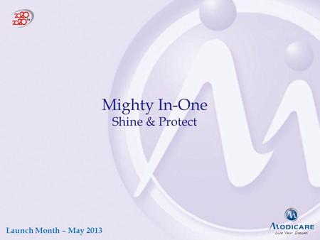 Launch Month – May 2013 Mighty In-One Shine & Protect.