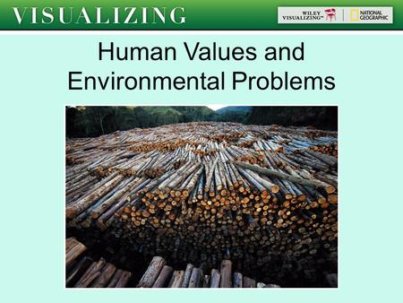 Human Values and Environmental Problems. I=PAT Activity We will getting into 5 groups. In your assigned group, estimate how much of your assigned resource.