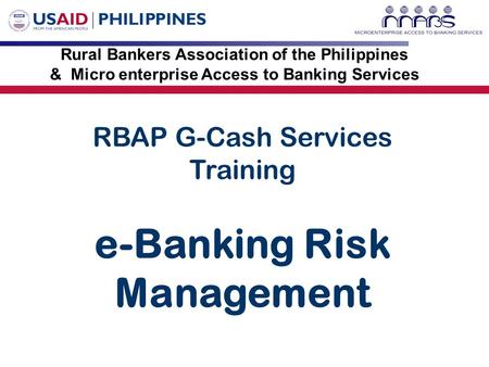e-Banking Risk Management