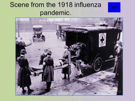Scene from the 1918 influenza pandemic.. Scene from the 2003 SARS Scare.