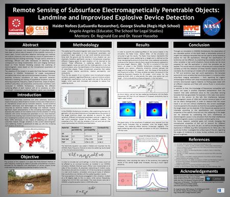 The detection, analysis, and characterization of subsurface objects have been an active area of research of the scientific community in recent years. Current.