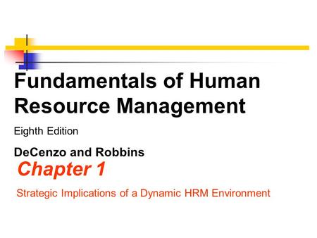 Fundamentals of Human Resource Management