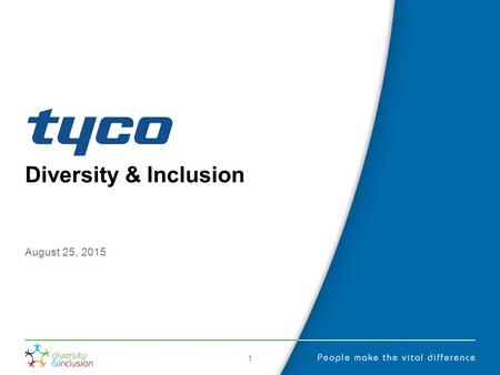 Diversity & Inclusion April 20, 2017 1.