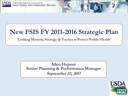 Allen Hepner Senior Planning & Performance Manager September 22, 2011