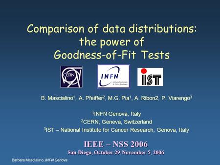 Comparison of data distributions: the power of Goodness-of-Fit Tests