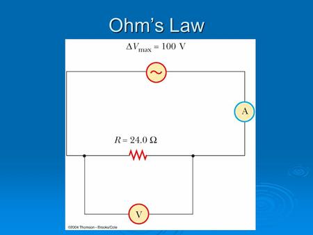 Ohm’s Law. Would this work? 1. Yes 2. No Would this work? 1. Yes 2. No.