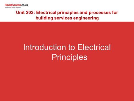 Introduction to Electrical Principles
