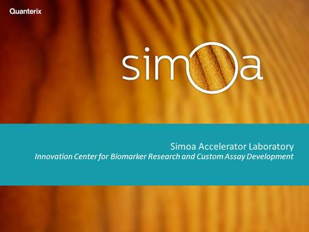 Simoa Accelerator Laboratory