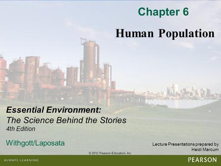 Chapter 6 Human Population.