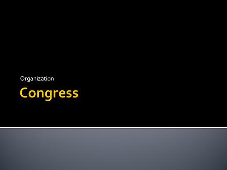 Organization Congress.