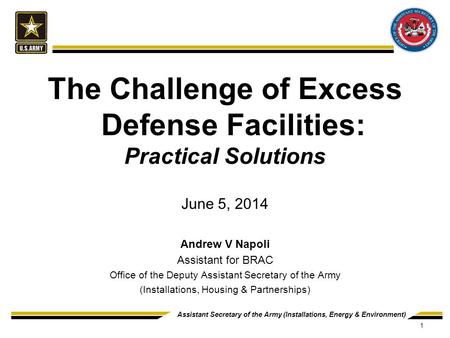 The Challenge of Excess Defense Facilities: