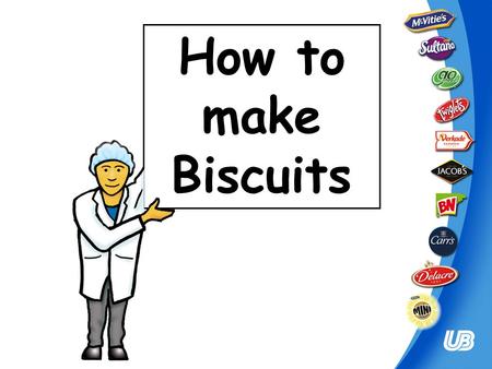 How to make Biscuits Biscuit Ingredients Flour Sugar Butter/oil Raising Agent Flavourings/Decoration.