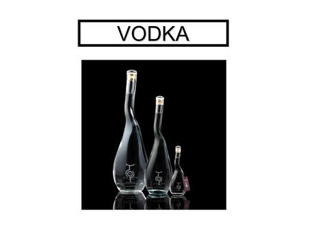 VODKA. Spirits are made from four main ingredients: 1. Base Ingredient — A sugary or starchy base ingredient, whose sugars can be fermented, as in the.