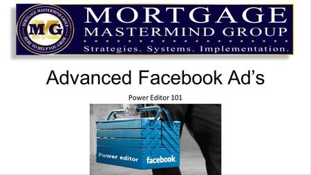 Advanced Facebook Ad’s Power Editor 101. Power Editor can be found in your Ad’s Manager Section.