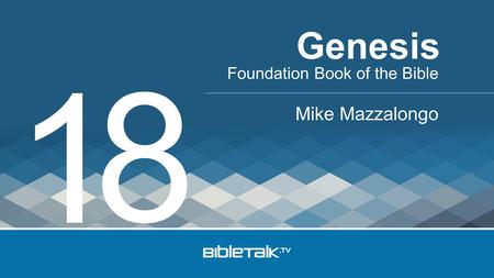 Foundation Book of the Bible Mike Mazzalongo Genesis 1 8.