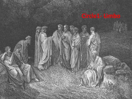 Circle1- Limbo. Dante’s First Circle of Hell is resided by virtuous non-Christians and unbaptized pagans who are punished with eternity in an inferior.