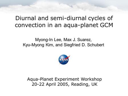 Diurnal and semi-diurnal cycles of convection in an aqua-planet GCM