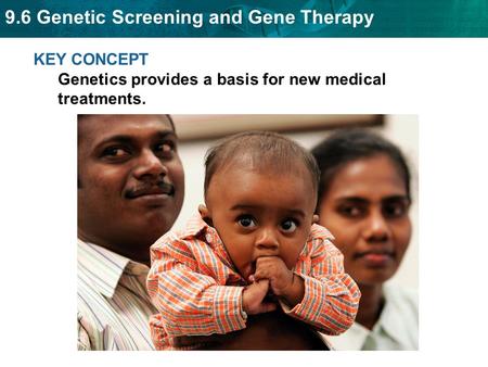 KEY CONCEPT  Genetics provides a basis for new medical treatments.