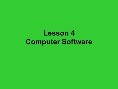 system software presentation