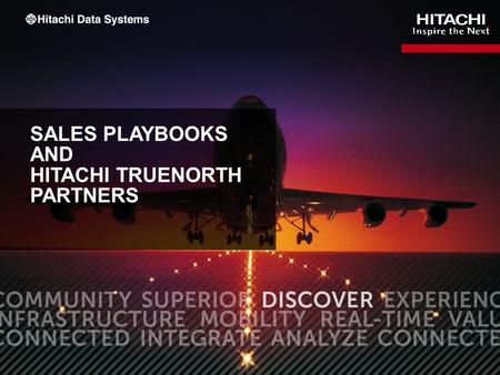Sales Playbooks and Hitachi trueNortH Partners
