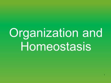1 Organization and Homeostasis. 2 Levels of biological organization Chemical Cellular Tissue Organs System Level Organismic Level.