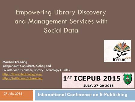 Empowering Library Discovery and Management Services with Social Data