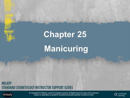 Chapter 25 Manicuring.