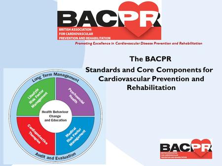 Promoting Excellence in Cardiovascular Disease Prevention and Rehabilitation The BACPR Standards and Core Components for Cardiovascular Prevention and.