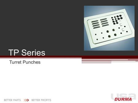 TP Series Turret Punches.