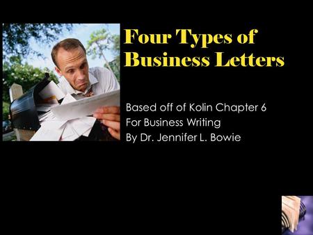 Four Types of Business Letters
