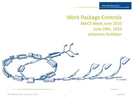 Work Package Controls MACS Week June 2010 June 24th, 2010 Johannes Gutleber PR-100616-a-JGU, June 24th, 2010 J. Gutleber 1 R. Gutleber.