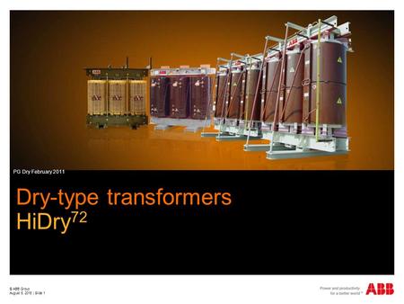 Dry-type transformers HiDry72