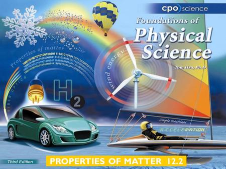 PROPERTIES OF MATTER 12.2. Chapter Twelve: Properties of Matter  12.1 Properties of Solids  12.2 Properties of Fluids  12.3 Buoyancy.