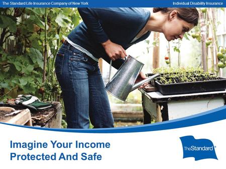 © 2010 Standard Insurance Company SNY 13604PPT (Rev 8/14) Imagine Your Income Protected And Safe The Standard Life Insurance Company of New York Individual.