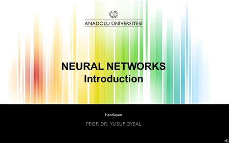 NEURAL NETWORKS Introduction