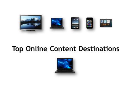 Top Online Content Destinations