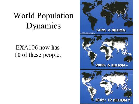 World Population Dynamics EXA106 now has 10 of these people.