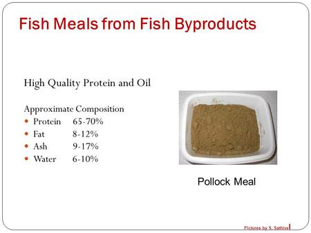 Fish Meals from Fish Byproducts