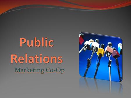 Public Relations Marketing Co-Op.