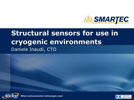 Structural sensors for use in cryogenic environments Daniele Inaudi, CTO.