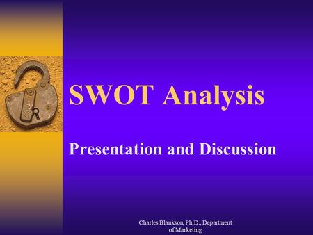 Presentation and Discussion