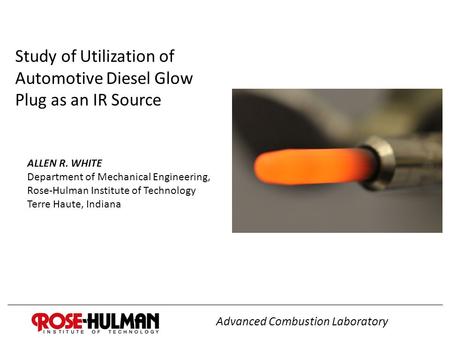 Study of Utilization of Automotive Diesel Glow Plug as an IR Source