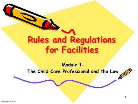 Rules and Regulations for Facilities
