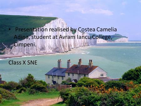 Presentation realised by Costea Camelia Adina, student at Avram Iancu College, Cimpeni. Class X SNE.