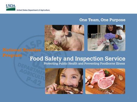 National Residue Program 1. NRP Overview – Past, Present, & Future 2 Food Safety and Inspection Service: NRP Overview.