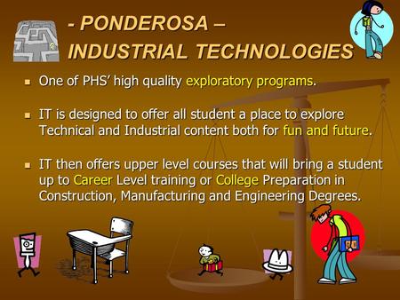 - PONDEROSA – INDUSTRIAL TECHNOLOGIES One of PHS’ high quality exploratory programs. One of PHS’ high quality exploratory programs. IT is designed to offer.